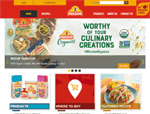 Tablet Screenshot of missionmenus.com